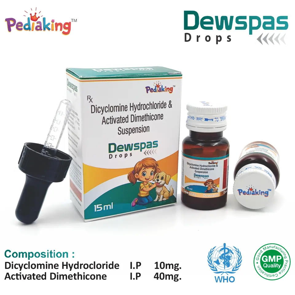 Dicyclomine 10mg Dimethicone 40mg Drop from Top Pharma Company in India